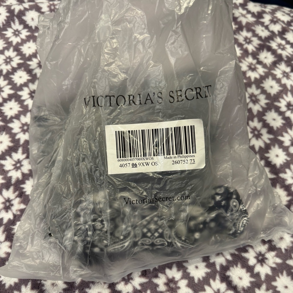Victoria's Secret Black and White Patterned Backpack